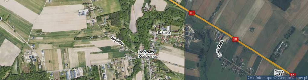 Zdjęcie satelitarne Szkolna ul.